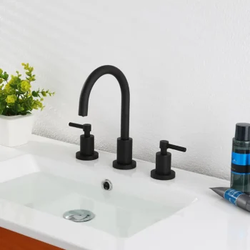 ELEGANTE Three Holes Widespread Bathroom Faucet - F13104